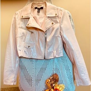 Really cute Juniors size small pink short jacket.